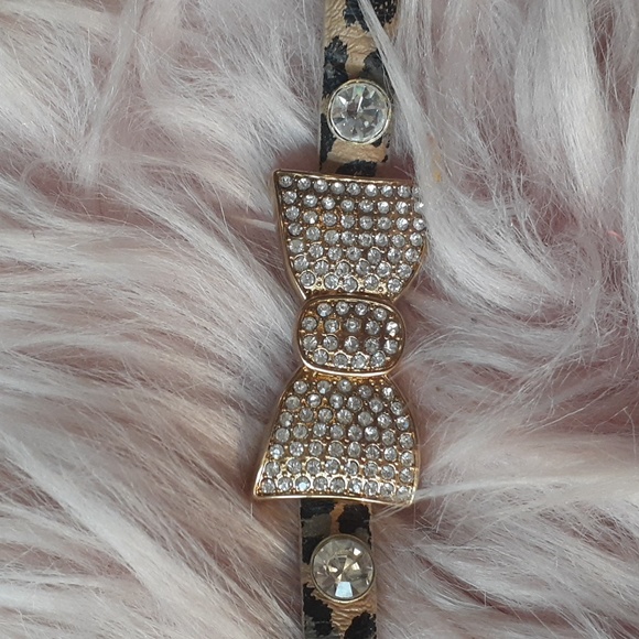 RARE!! PRE-LOVED BETSEY JOHNSON RHINESTONE CAT COLLAR-XS - Picture 2 of 6